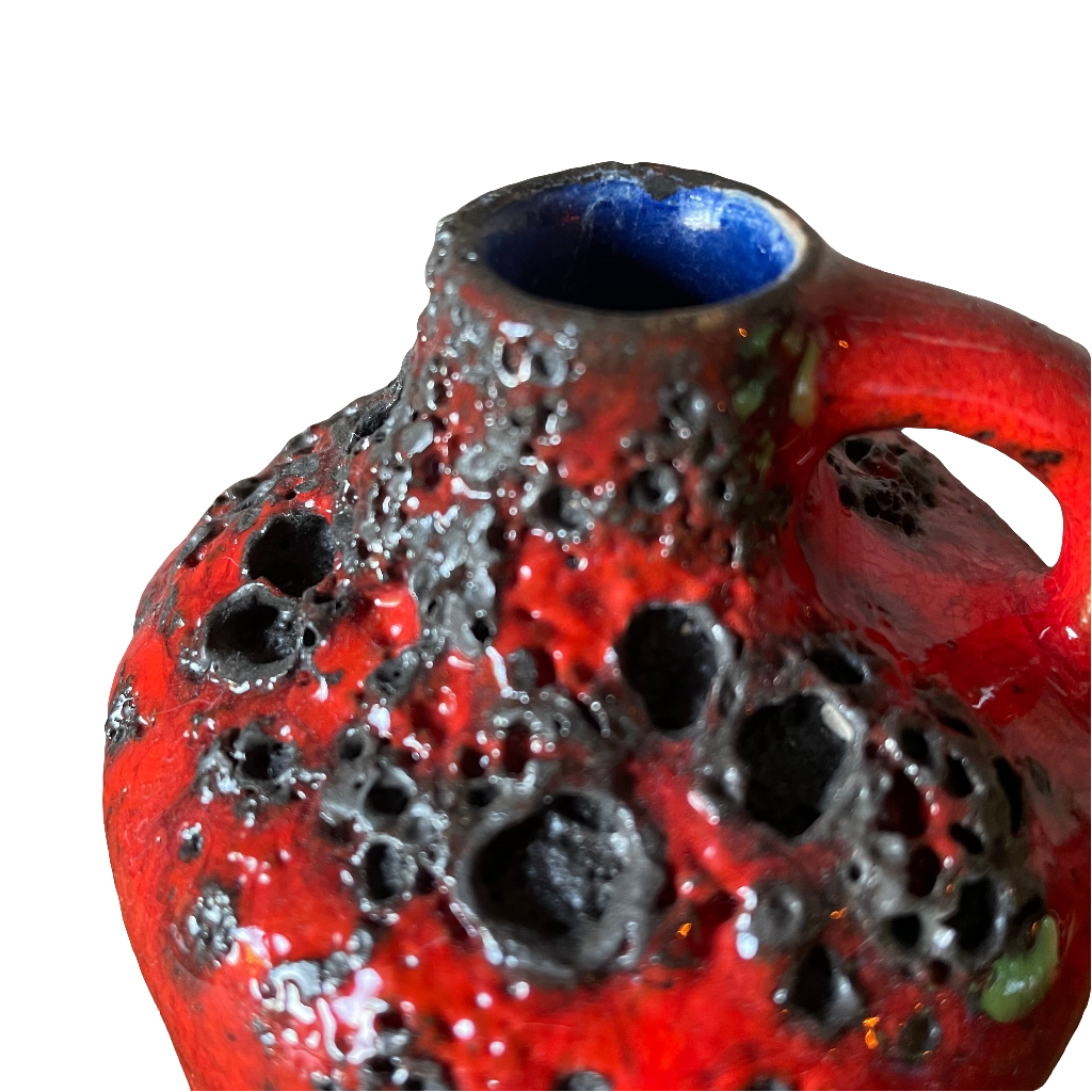 Otto Keramik West German Red small Fat Lava Vase – Murielle's Antiques
