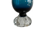 Aseda Glasbruk, Schweden Glas Vase, blau, Design Bo Borgstrom