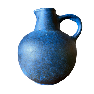 Ruscha Vase Design 304 - ‚Napoli’ Glasur (blau/schwarz)