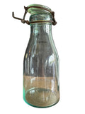 Französische Bügel Konserven Glas Flasche, grün