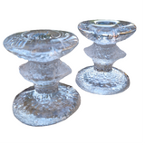 Iittala Festivo Glas Kerzenhalter, signiert Timo Sarpaneva
