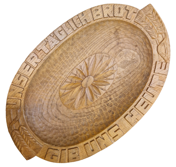 Alter hölzener Brotteller 