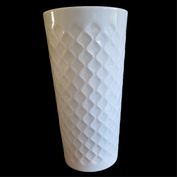 Hutschenreuther Kunst Abteilung Vase, konisch, weiß