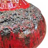 West deutsche Fat Lava Vase, rot