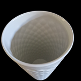Hutschenreuther Kunst Abteilung Vase, konisch, weiß