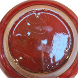 West deutsche Fat Lava Vase, rot