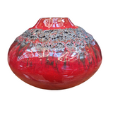 West Deutsche Fat Lava Vase, rot