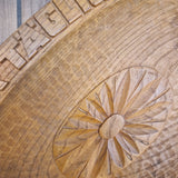 Hölzerner Brotteller, oval